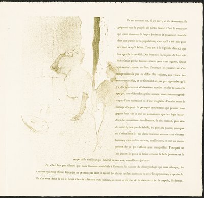 Yvette Guilbert de Henri de Toulouse-Lautrec