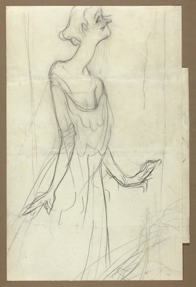 Yvette Guilbert cantando de Henri de Toulouse-Lautrec