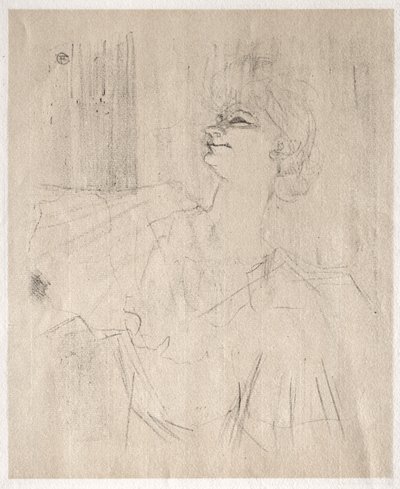 Yvette Guilbert: en Ménilmontant, de Bruant de Henri de Toulouse-Lautrec