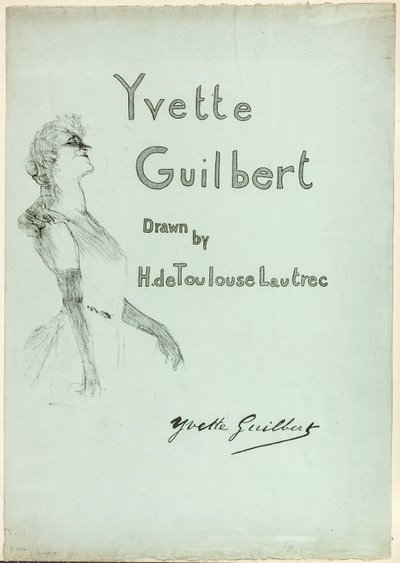 Yvette Guilbert en el Escenario, de Yvette Guilbert de Henri de Toulouse-Lautrec