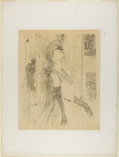 Yvette Guilbert en el Escenario, de Yvette Guilbert de Henri de Toulouse-Lautrec