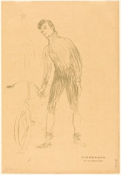 Zimmerman y su máquina de Henri de Toulouse-Lautrec