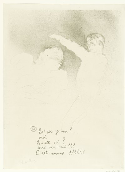 Retrato de Marcelle Lender y Albert Brasseur en la variété
Aux Variété