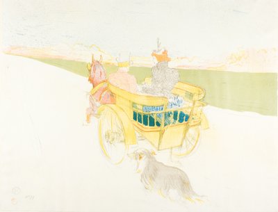 Un paseo en el campo de Henri de Toulouse Lautrec