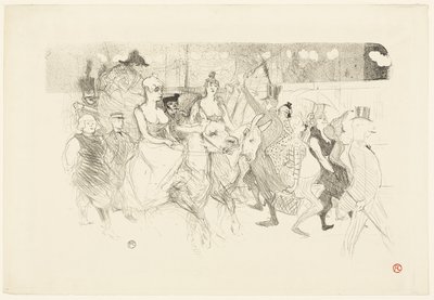 Una noche de gala en el Moulin Rouge de Henri de Toulouse Lautrec
