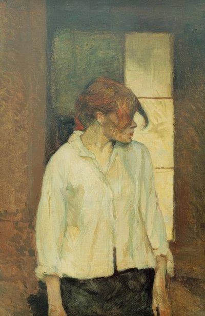 En Montrouge – Rosa la Roja de Henri de Toulouse Lautrec