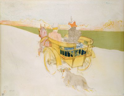 Un paseo por el campo, o la trampa inglesa de Henri de Toulouse Lautrec