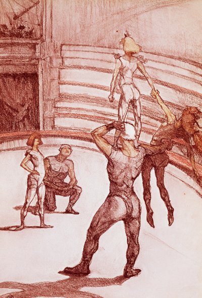 Acróbatas de Henri de Toulouse Lautrec