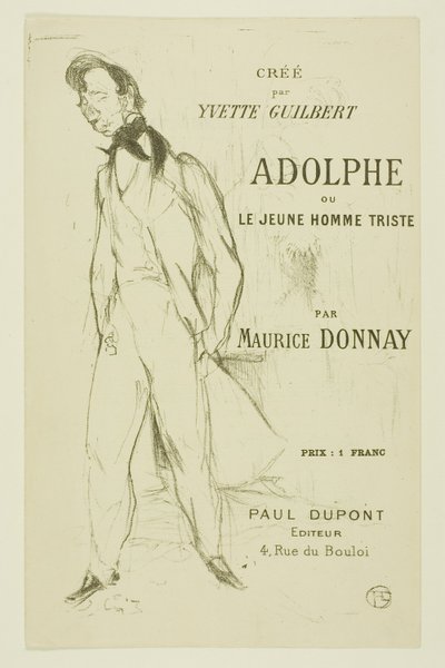Adolphe—El Joven Triste de Henri de Toulouse Lautrec