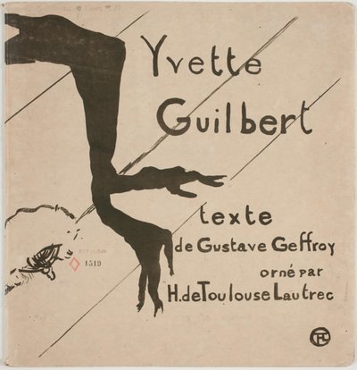 Portada del álbum: Yvette Guilbert de Henri de Toulouse Lautrec