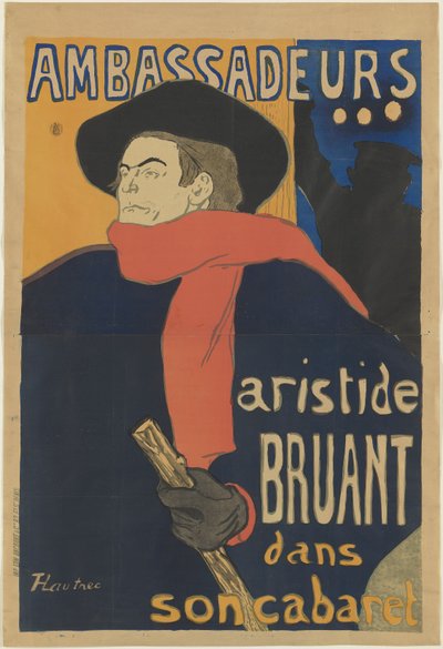 Ambassadeurs: Aristide Bruant, 1892 de Henri de Toulouse Lautrec