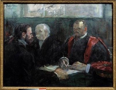 Un examen en la Facultad de Medicina de París en 1901. Pintura de Henri de Toulouse Lautrec (1864-1901) 1901, Museo Toulouse Lautrec, Albi de Henri de Toulouse Lautrec