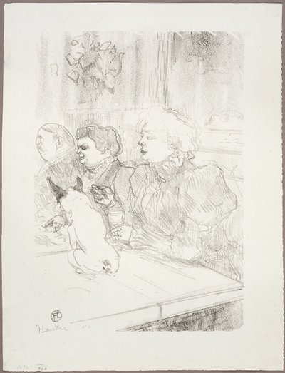 En La Souris, Madame Palmyre de Henri de Toulouse Lautrec