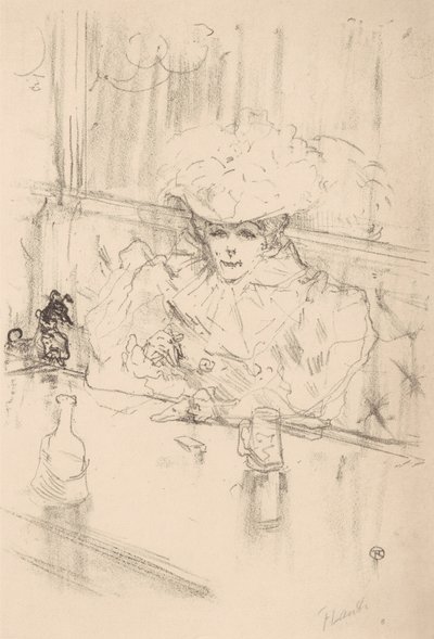 En la Brasserie Hanneton de Henri de Toulouse Lautrec