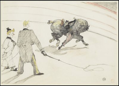 En el circo: Acróbatas, 1899 de Henri de Toulouse Lautrec