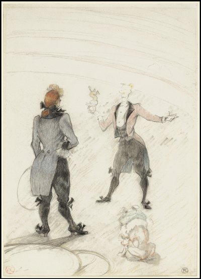 En el circo: El entrenador de perros, 1899 de Henri de Toulouse Lautrec