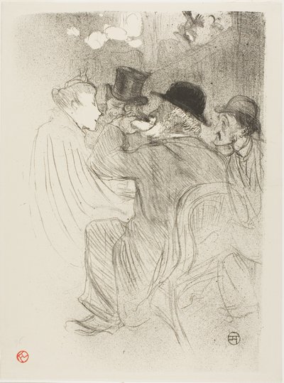 En el Moulin Rouge: ¡Un grosero! ¡Un verdadero grosero! de Henri de Toulouse Lautrec
