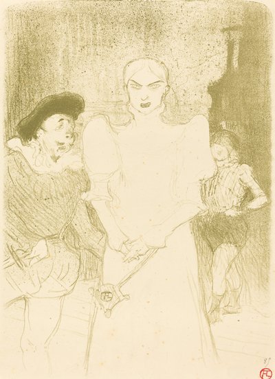 En la Ópera: Mme. Caron en Fausto de Henri de Toulouse Lautrec