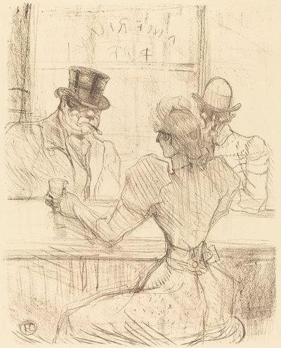 En el bar Picton, rue Scribe de Henri de Toulouse Lautrec
