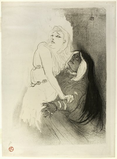 En el Renacimiento: Sarah Bernhardt en Phèdre de Henri de Toulouse Lautrec