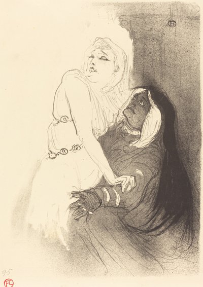 En el Renacimiento: Sarah Bernhardt en Fedra, 1893 de Henri de Toulouse Lautrec