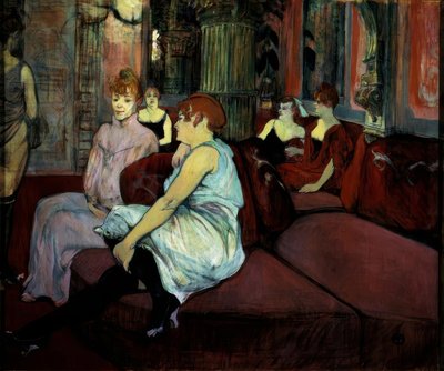 En el salón de la calle des Moulins de Henri de Toulouse Lautrec