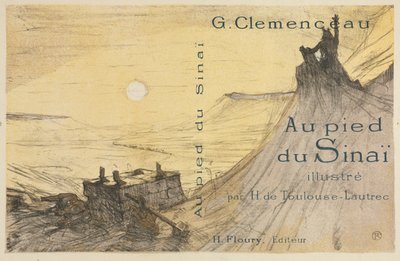 Au pied du Sinaï: Couverture, 1898 de Henri de Toulouse Lautrec