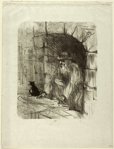 Trastienda de una tienda en Cracovia, de Au Pied du Sinaï de Henri de Toulouse Lautrec