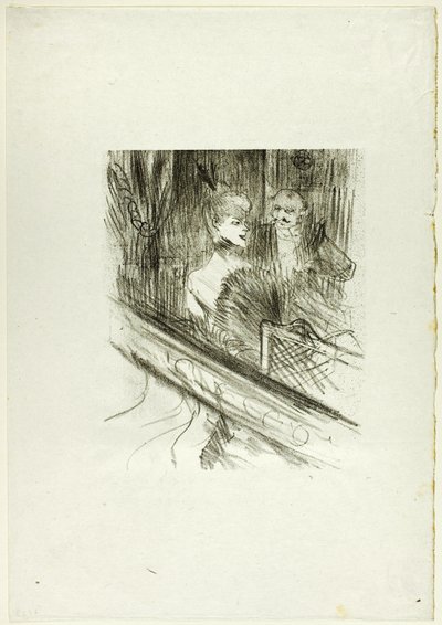 Barón Moïse, la caja, de Au Pied du Sinaï de Henri de Toulouse Lautrec