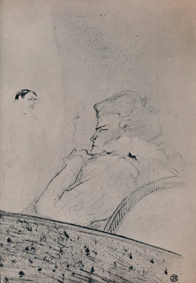 Brandes en su camerino de Henri de Toulouse Lautrec