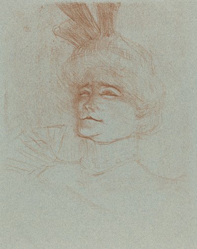Busto de Mlle. Marcelle Lender, tres cuartos, 1898 de Henri de Toulouse Lautrec