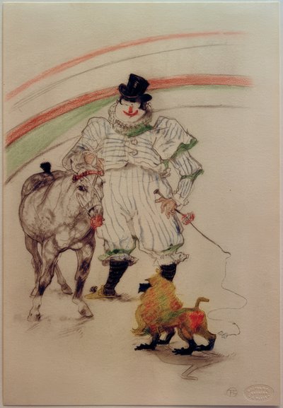 Caballo y mono amaestrados de Henri de Toulouse Lautrec