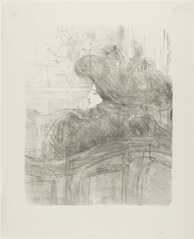 Cléo de Mérode, de Treize Lithographies de Henri de Toulouse Lautrec