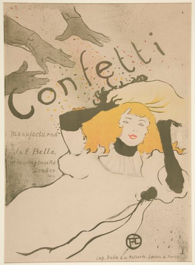 Papel picado de Henri de Toulouse Lautrec