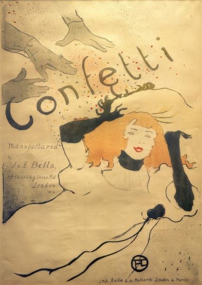 Confeti de Henri de Toulouse Lautrec