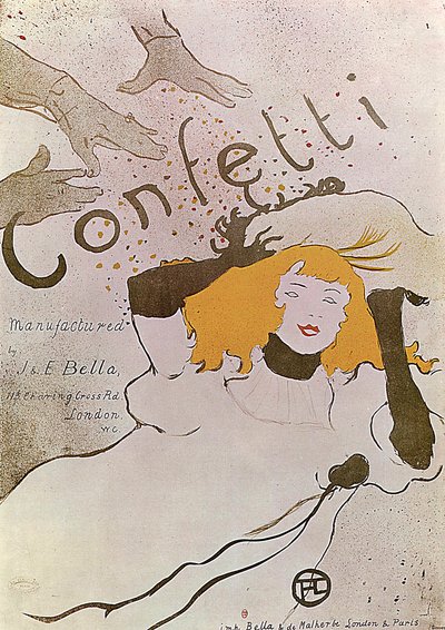 Confeti, 1893 de Henri de Toulouse Lautrec