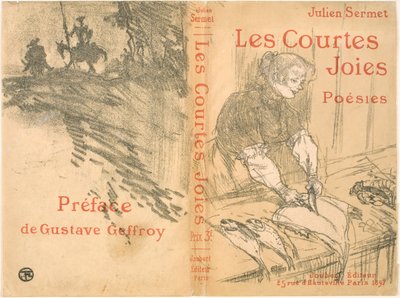 Cubierta para Les Courtes Joies de Henri de Toulouse Lautrec