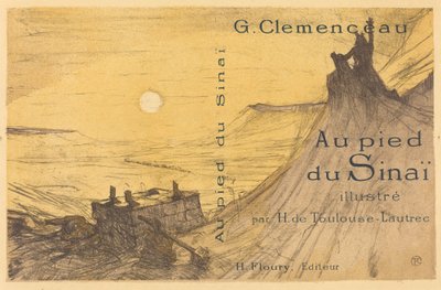 Portada para "Au pied du Sinaï" de Henri de Toulouse Lautrec