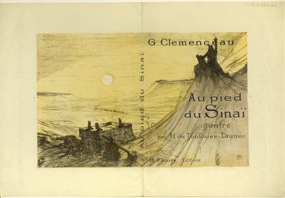 Portada de Au pied du Sinaï de Henri de Toulouse Lautrec