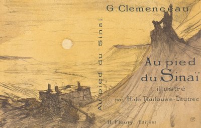 Portada de Au pied du Sinaí de Henri de Toulouse Lautrec