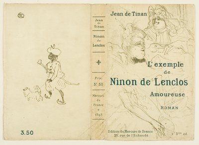 Portada de El ejemplo de Ninon de Lenclos enamorada de Henri de Toulouse Lautrec