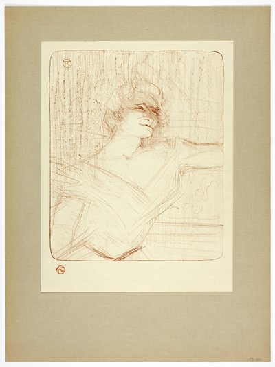 Dans la glu, lámina dos de Yvette Guilbert de Henri de Toulouse Lautrec