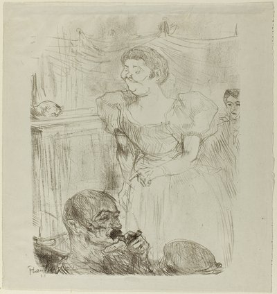 Di ti Fellow, cantante inglés en un café-concierto de Henri de Toulouse Lautrec