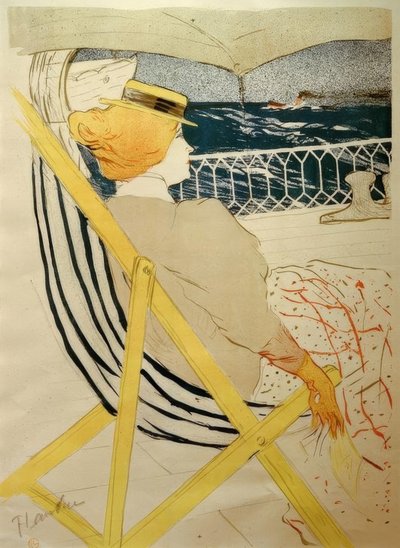 La viajera de la cabina 54 de Henri de Toulouse Lautrec