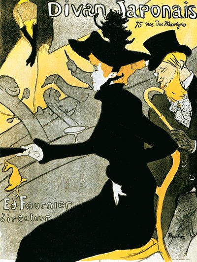 Póster de Divan Japonais, 1892 de Henri de Toulouse Lautrec