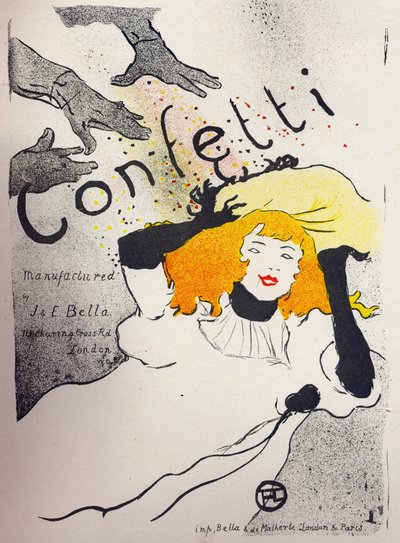 Economía. Confeti de papel por Bella Manufacture. Cartel de Henri de Toulouse Lautrec, Inglaterra, c.1894. (cartel) de Henri de Toulouse Lautrec