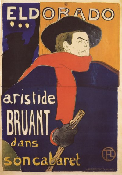 Eldorado, cartel de Aristide Bruant, 1892 de Henri de Toulouse Lautrec