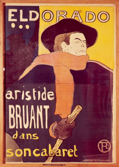 Eldorado, Aristide Bruant en su cabaret de Henri de Toulouse Lautrec