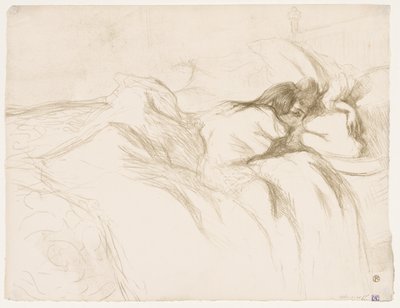 Elles: Mujer durmiendo de Henri de Toulouse Lautrec