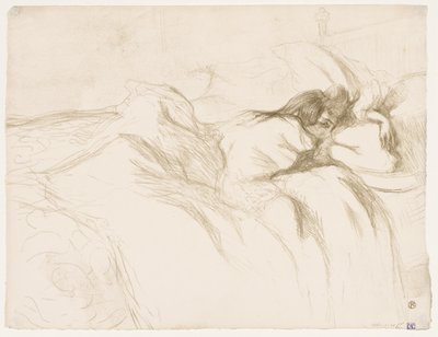 Elles: Mujer durmiendo, 1896 de Henri de Toulouse Lautrec